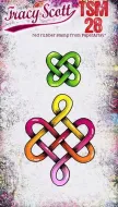 Tracy Scott Mini 28 (TSM28) PaperArtsy credit card sized cling rubber stamp
