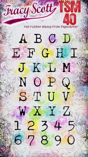 Tracy Scott 40 (TSM40) PaperArtsy credit card sized cling rubber stamp