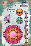 France Papillon 24 (FP024) PaperArtsy A5 Sized Cling Rubber Stamp Set