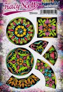 Tracy Scott 66 (TS066) PaperArtsy A5 Sized Cling Rubber Stamp Set