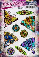 Tracy Scott 67 (TS067) PaperArtsy A5 Sized Cling Rubber Stamp Set