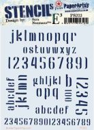 Sara Naumann 323 Regular sized Stencil (PS323) for PaperArtsy