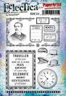 Scrapcosy 34 (Travelling Man) A5 Cling Rubber Stamp Set (ESC34) for PaperArtsy