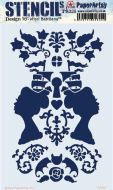 Nicci Battilana 335 (PS335) PaperArtsy Large Stencil