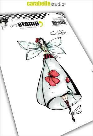 Poppy fairy Soizic a6 cling stamp by Carabelle Studio SA60403