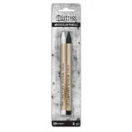 Tim Holtz Distress *UK ONLY* Watercolor Pencils Picket Fence and Black Soot (2 Pack) TDH83573
