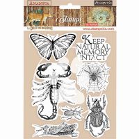 HD Natural Rubber Stamp 14X18 cm - Amazonia Butterfly (WTKCC193) by Stamperia