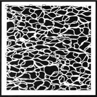 Abstract Water Surface Stencil (S898) designed by Mary C. Nasser for StencilGirl (6 inch by 6 inch)