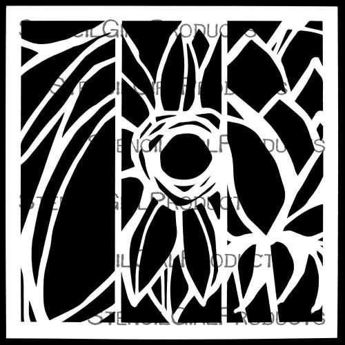 Sunflower Stencil (S908) designed by Jennifer Evans for StencilGirl (6 inch by 6 inch)