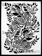 Sinuous Vines Stencil (L944) designed by Margaret Peot for StencilGirl (9 inch by 12 inch)