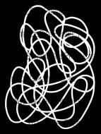 Twisted Gordian Knot Stencil (L968) designed by Carolyn Dube for StencilGirl (9 inch by 12 inch)
