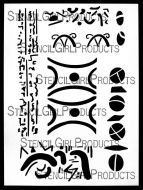 CM 2022 9x12 Stencil (L938) designed by Mary Beth Shaw for StencilGirl (9 inch by 12 inch)