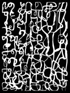 Tripwire Stencil (L984) designed by Jane Monteith for StencilGirl (9 inch by 12 inch)