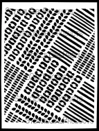 Fragments in Motion Stencil (LL1070) designed by Jenny Grant for StencilGirl (9 inch by 12 inch)