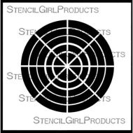 8 Color Swatch Wheel Stencil (S834) designed by Rae Missigman for StencilGirl (6 inch by 6 inch)