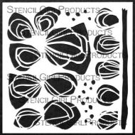 Butterfly Wings of Whimsy Stencil (S727) designed by Jennifer Evans for StencilGirl (6 inch by 6 inch)