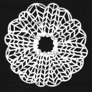 Chevron Doily Mask Stencil (S195) designed by Maria McGuire for StencilGirl (6 inch by 6 inch)