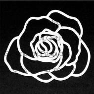 Doodle It Rose Stencil (S230) designed by Maria McGuire for StencilGirl (6 inch by 6 inch)
