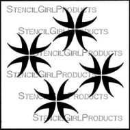 Harmony Rieven Glyphs Stencil (S489) designed by Steven Skaggs for StencilGirl (6 inch by 6 inch)