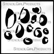 Sea of Grapes Stencil (S383) designed by Rae Missigman for StencilGirl (6 inch by 6 inch)