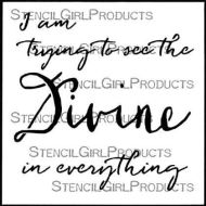 See the Divine in Everything Stencil (S487) designed by Jessica Sporn for StencilGirl (6 inch by 6 inch)