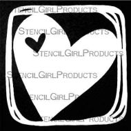 The Heart Within Stencil (S318) designed by Terri Stegmiller for StencilGirl (6 inch by 6 inch)