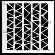 Tire Tracks 6 Stencil (S101) designed by Terri Stegmiller for StencilGirl (6 inch by 6 inch)
