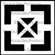 X-Door Small Stencil (S602) designed by Mary Beth Shaw for StencilGirl (6 inch by 6 inch)