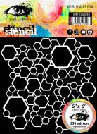 Honeycomb Hex stencil (VIS-HEX-03) by Visible Image