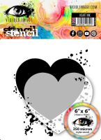 Heart INK Stencil (VIS-HIN-03) by Visible Image